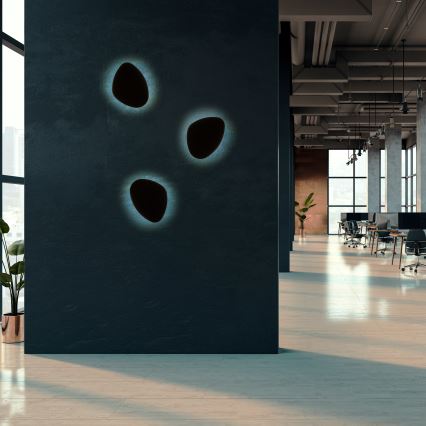 Настінний світильник STONE 3xG9/8W/230V 37x49 см чорний