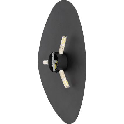 Настінний світильник STONE 3xG9/8W/230V 37x49 см чорний