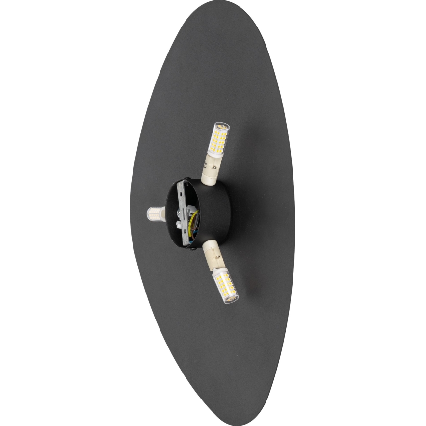 Настінний світильник STONE 3xG9/8W/230V 37x49 см чорний