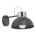 Настінний світильник TEDI 1xE27/60W/230V антрацит/глянцевий хром