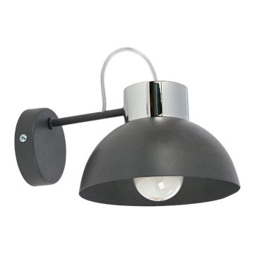 Настінний світильник TEDI 1xE27/60W/230V антрацит/глянцевий хром