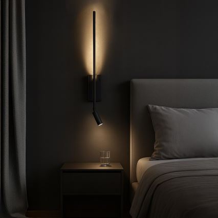 Настінний світильник TORCH LED 6 Вт/230 В + LED 3 Вт, чорний