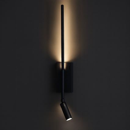 Настінний світильник TORCH LED 6 Вт/230 В + LED 3 Вт, чорний