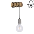 Настінний світильник TRABO 1xE27/25W/230V сосна – сертифіковано FSC