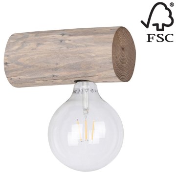 Настінний світильник TRABO 1xE27/25W/230V сосна – сертифіковано FSC