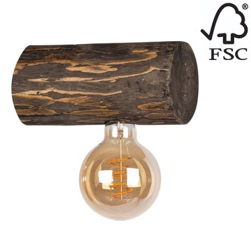 Настінний світильник TRABO 1xE27/25W/230V сосна – сертифіковано FSC