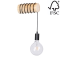 Настінний світильник TRABO 1xE27/60W/230V сосна – сертифіковано FSC