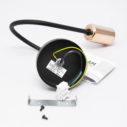 Настінний світильник TUBE 1xE27/15W/230V чорний