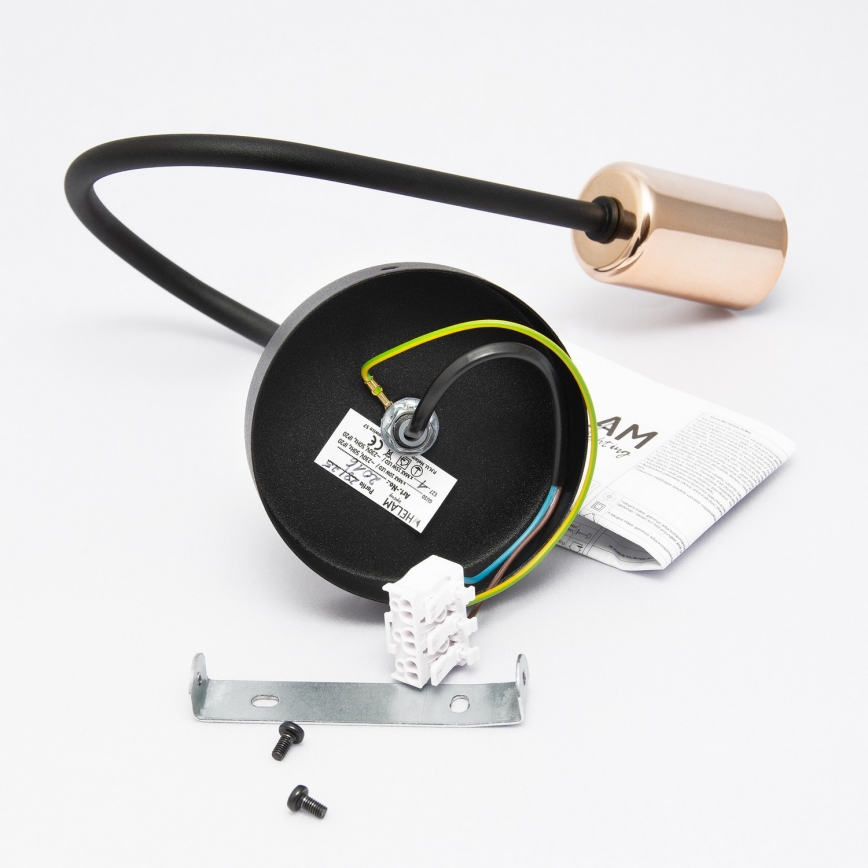 Настінний світильник TUBE 1xE27/15W/230V чорний