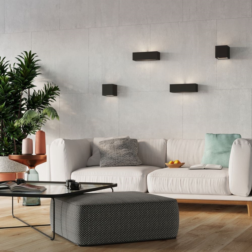 Настінний світильник VEGA 1xE27/60W/230V чорний