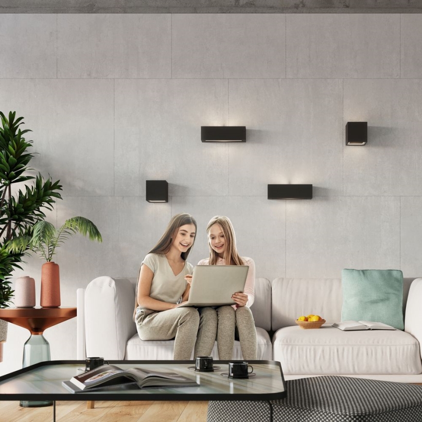 Настінний світильник VEGA 1xE27/60W/230V чорний