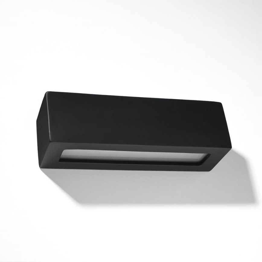 Настінний світильник VEGA 1xE27/60W/230V чорний