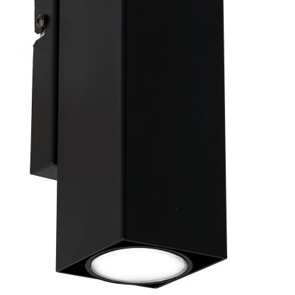 Настінний світильник WALL 2xGU10/8W/230V чорний
