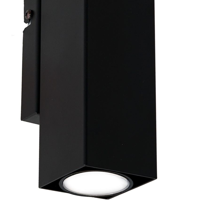 Настінний світильник WALL 2xGU10/8W/230V чорний