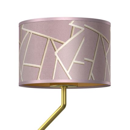 Настінний світильник ZIGGY 1xE27/40W/230V + 1xGU10/MR11/7W рожевий/золотий