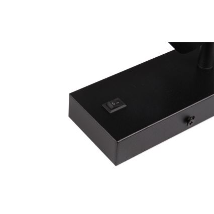 Настінний точковий світильник 1xGU10/35W/230V чорний