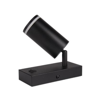 Настінний точковий світильник 1xGU10/35W/230V чорний