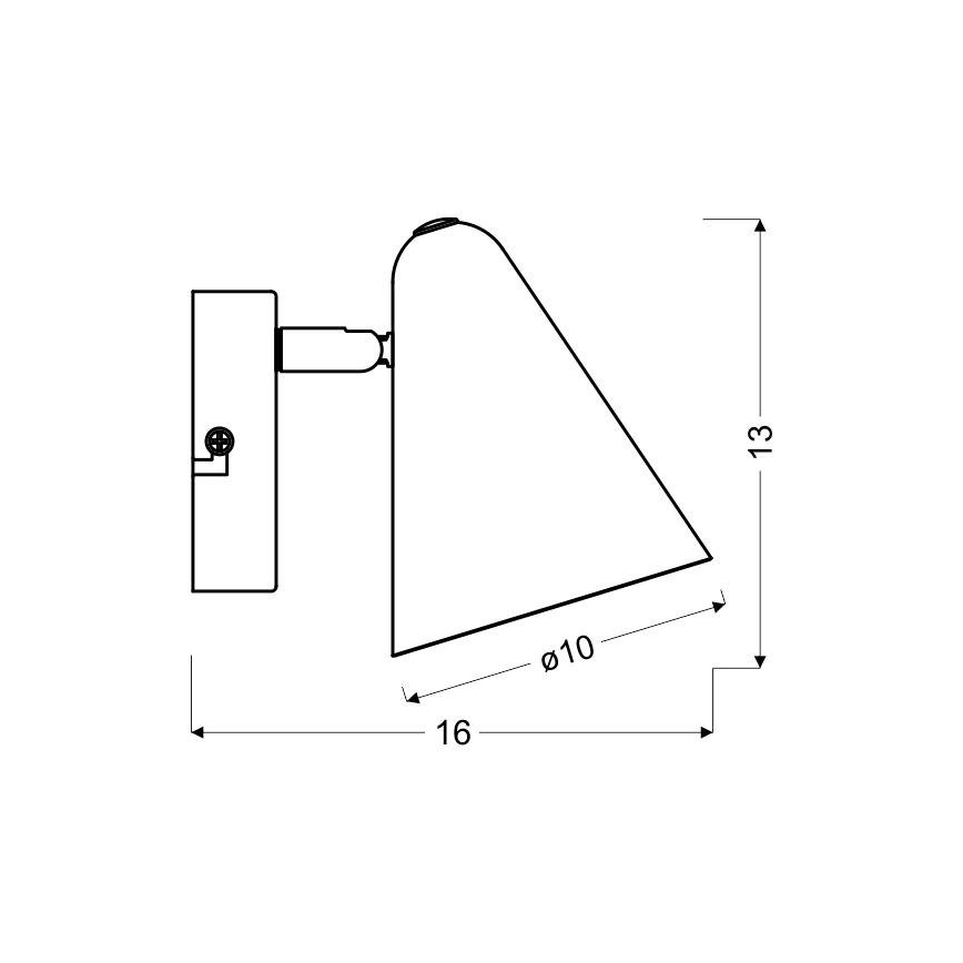 Настінний точковий світильник AMOR 1xE14/40W/230V жовтий