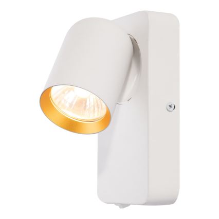 Настінний точковий світильник ANDY 1xGU10/8W/230V білий/золотий