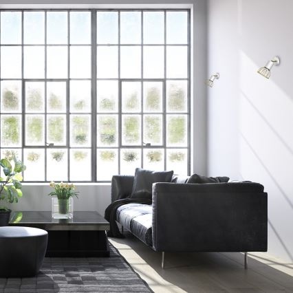 Настінний точковий світильник DANTE 1xGU10/25W/230V білий/золотий