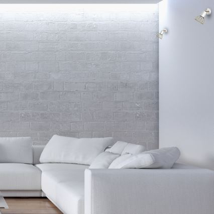 Настінний точковий світильник DANTE 1xGU10/25W/230V білий/золотий