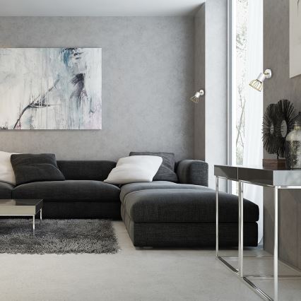 Настінний точковий світильник DANTE 1xGU10/25W/230V білий/золотий