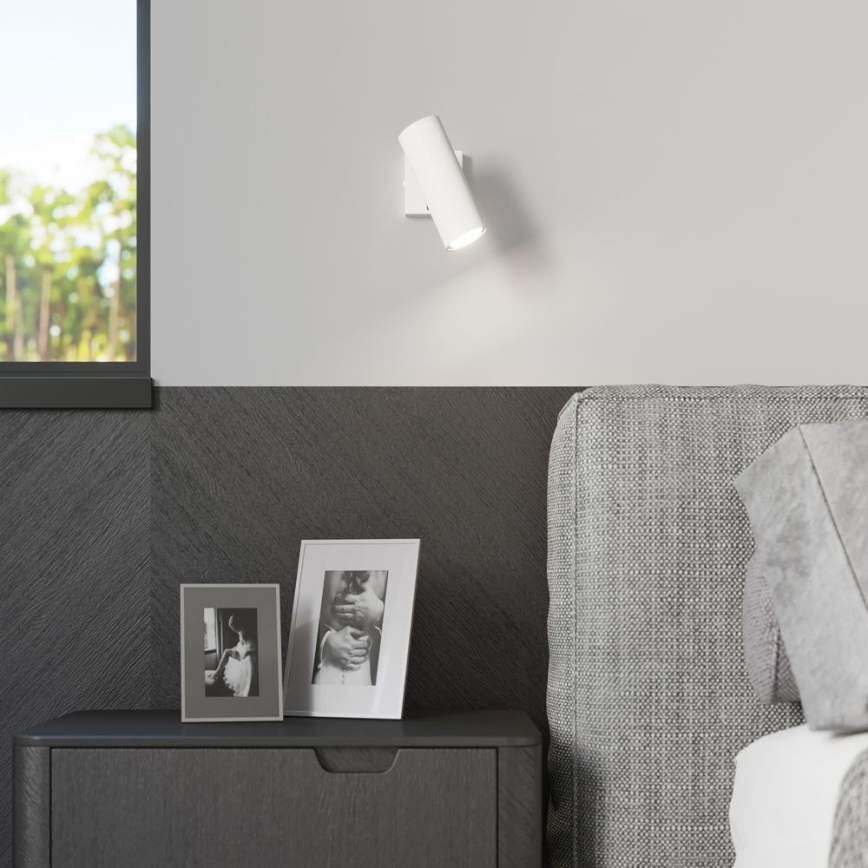 Настінний точковий світильник DIREZIONE 1xGU10/40W/230V білий