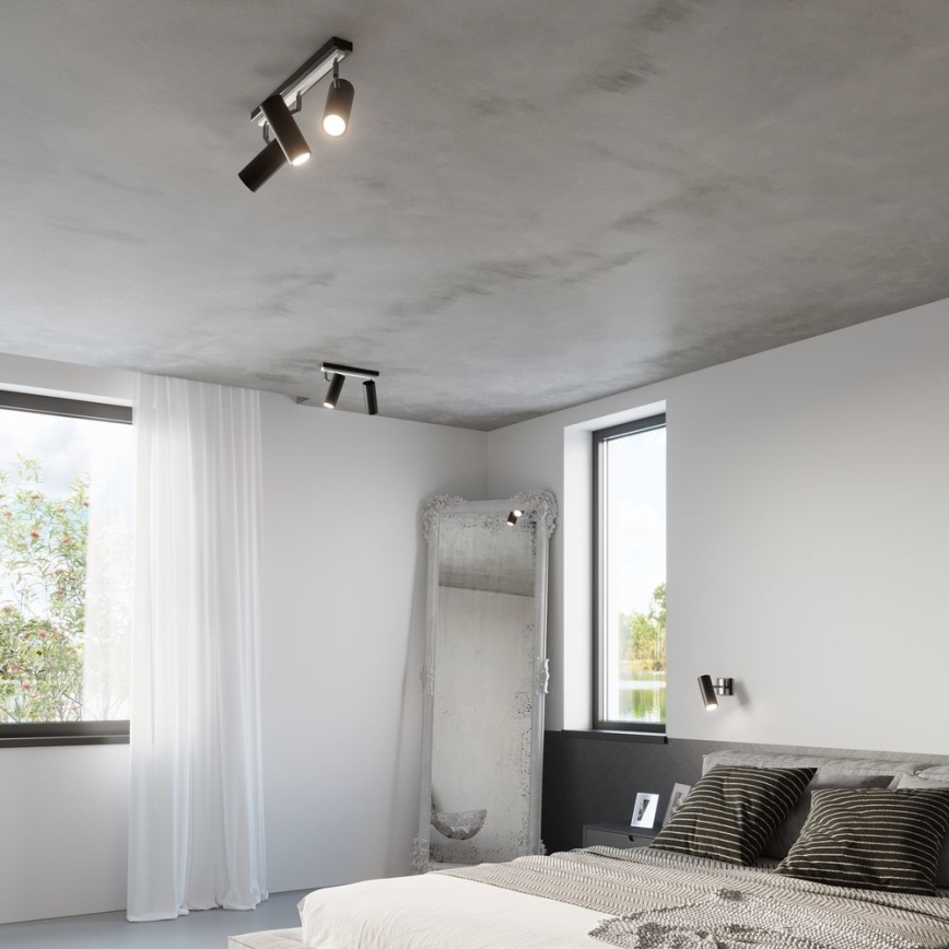 Настінний точковий світильник DIREZIONE 1xGU10/40W/230V чорний