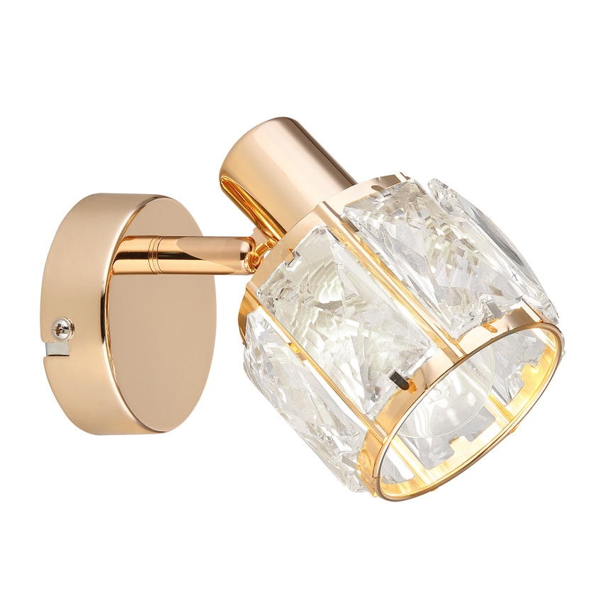 Настінний точковий світильник DUBAI 1xE14/40W/230V рожевий золотистий