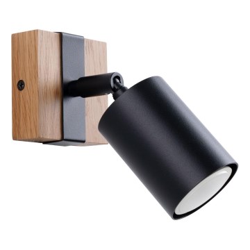 Настінний точковий світильник FAGER 1xGU10/10W/230V чорний