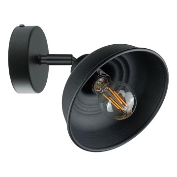 Настінний точковий світильник FAUN 1xE27/60W/230V чорний