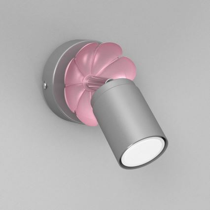 Настінний точковий світильник FLOWER 1xGU10/8W/230V матовий хром