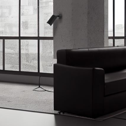 Настінний точковий світильник HUDSON 1xGU10/8W/230V чорний