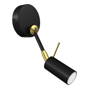 Настінний точковий світильник IRIS 1xGU10/MR11/40W/230V чорний/золотий