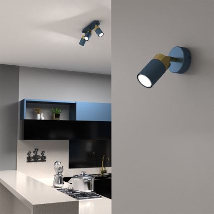 Настінний точковий світильник JOKER 1xGU10/25W/230V синій