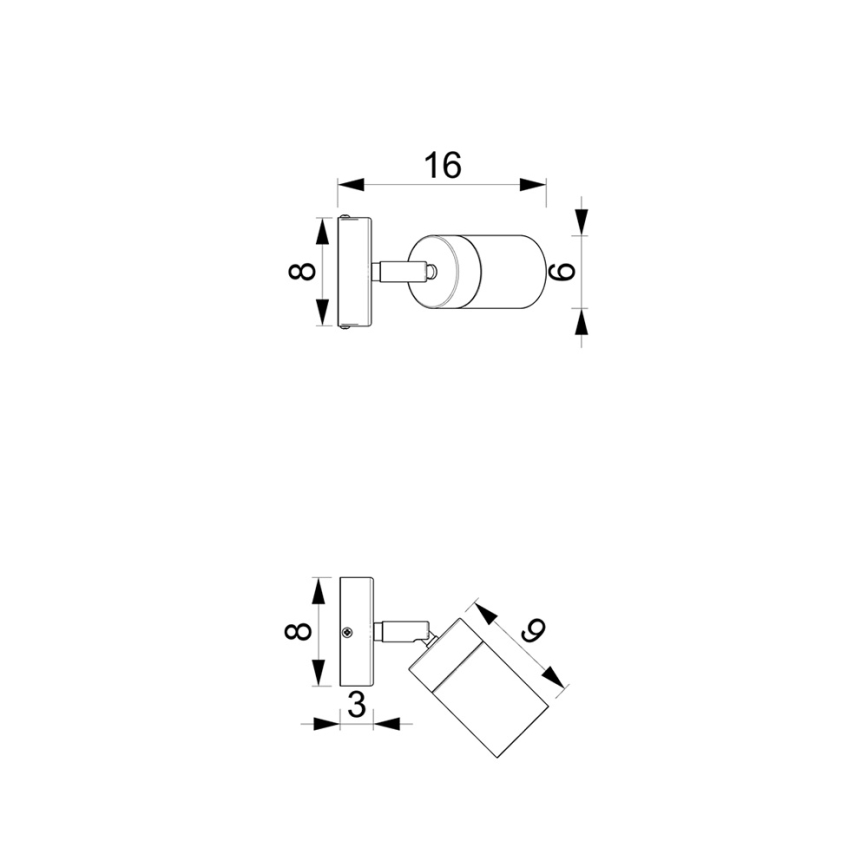 Настінний точковий світильник JOKER 1xGU10/25W/230V синій