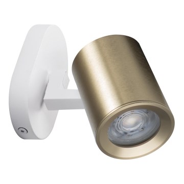 Настінний точковий світильник LAURIN 1xGU10/10W/230V латунь/білий