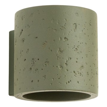 Настінний точковий світильник ORBIS 1xG9/8W/230V бетон/зелений