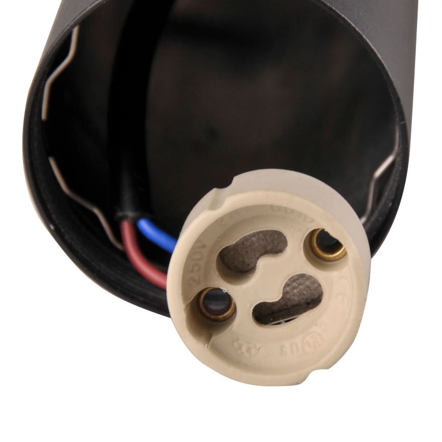 Настінний точковий світильник PARIS 2xGU10/10W/230V IP20 чорний