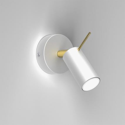 Настінний точковий світильник PRESTON 1xGU10/40W/230V білий/золотий