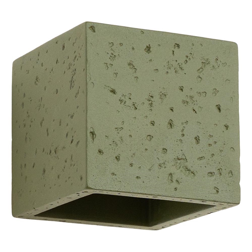 Настінний точковий світильник QUAD 1xG9/8W/230V бетон/зелений