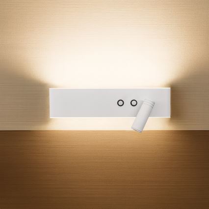 Настінний точковий світильник RESORT LED/10W/230V + LED/3W, білий правий