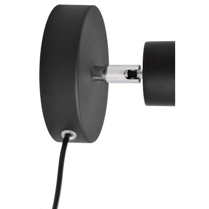 Настінний точковий світильник TUNE 1xE27/20W/230V чорний