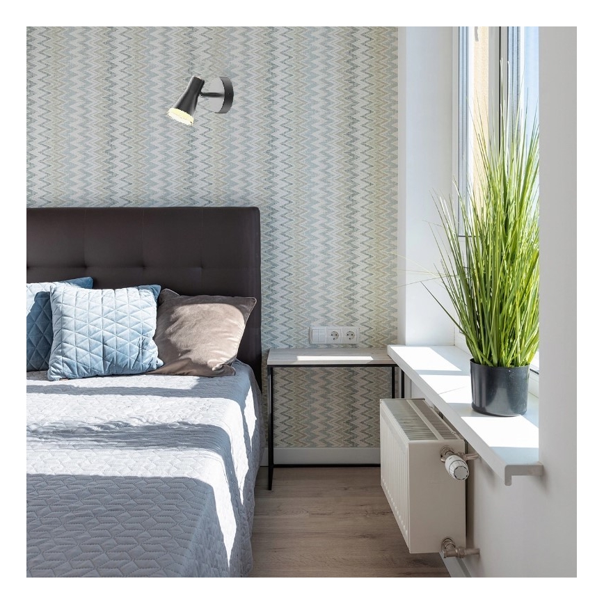Настінний точковий LED світильник BERG LED/4,2W/230V чорний