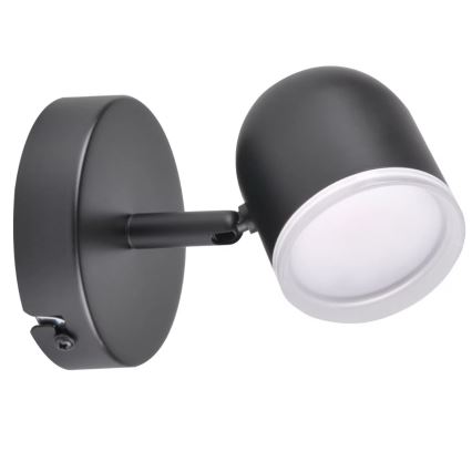 Настінний точковий LED світильник RAWI LED/4,2W/230V чорний