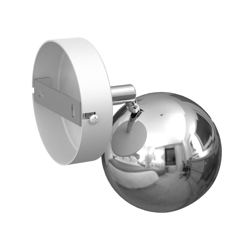 Настінний точковий світильник COMET 1xGU10/8W/230V білий/глянцевий хром
