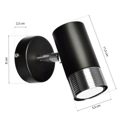 Настінний точковий світильник DANI 1xGU10/8W/230V