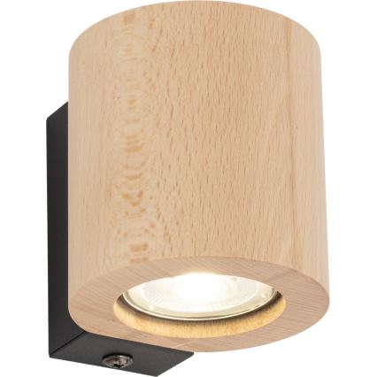 Настінний точковий світильник EVE 1xGU10/10W/230V бук