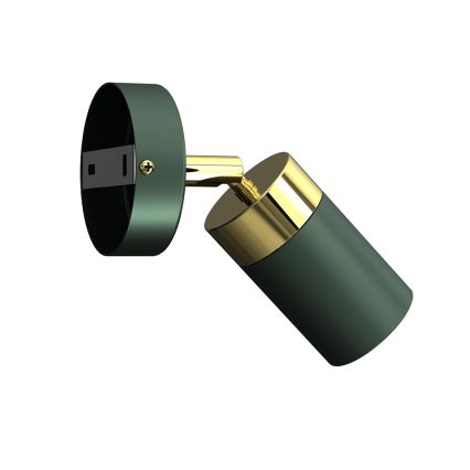 Настінний точковий світильник JOKER 1xGU10/25W/230V зелений/золотий