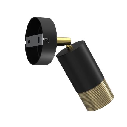 Настінний точковий світильник LINK 1xGU10/8W/230V чорний/латунь